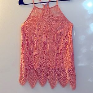 3/$15 💰Women’s cute coral/orange halter top. NWOT